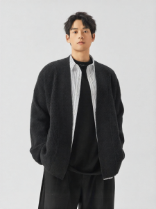BODYDREAM | Loose Dropped Shoulder Knit Cardigan Sweater
