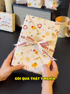 Giấy Gói Quà Sinh Nhật In Họa Tiết Hoạt Hình – Trang Trí Hộp Quà Handmade Trang Trí Giáng Sinh Quà Tặng Bạn Bè