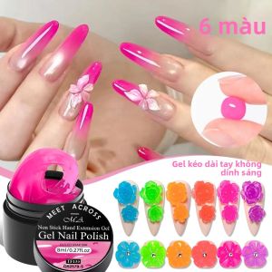 Gel Cứng Màu Neon Không Dính Sáng Bóng 7ml Sơn Gel UV/LED Để Tạo Hình/điêu Khắc/pha Chế 3D Nối Dài Móng Tay