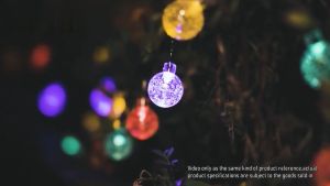 Outdoor Solar LED Crystal Lights Strings Ball Fairy Lights Holiday Decoration Lamp