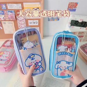 เครื่องดินสอ กลุ่มเดิม การ์ตูน กระเป๋า ล่องดินสอแคนวาส สำหรับเด็ก และนักเรียน