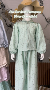 Oneset Blouse Elora Anak dan Remaja Perempuan Usia 3-14 Tahun