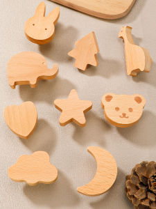 WANGDALI | Cartoon Animal Creative Wooden Handle Single Hole