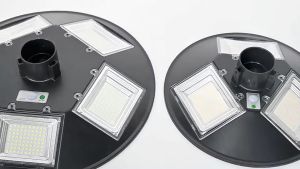 UFO Solar Light Solar Street Light 500000W Solar Light Outdoor Waterproof Motion Sensor Round Energy Saving Solar Lights Outdoor Waterproof IP67 Outdoor Garden Light Automatic Spot Light with Sense Remote Control
