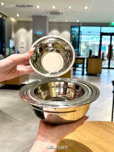 PINSHANGZUO | Multipurpose Heavy-duty Deepening Stainless Steel Bowl