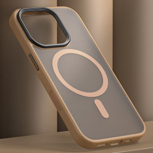 【Camera Button】MagSafe Luxury Magnetic Phone Case For 16 Pro Max Translucent Matte PC Hard Back With Soft TPU Edge Cover For iPhone 16 Plus Military Shockproof Protective Casing