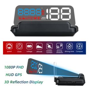 C500 OBD Car Head-Up Display Windshield Projector T900 GPS Speedometer On-Board Computer RPM Tachometer Temperature Voltage
