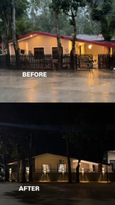 YEESTAR YZQ-XXQD  Exterior Wall Light with 3 Color Temperature Options & Auto On/Off