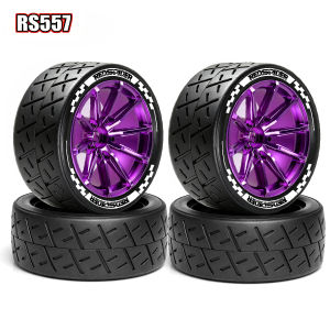 Bộ Lốp Và Mâm Xe RC Tỷ Lệ 1/10 4 Chiếc Vành Hợp Kim Nhôm 12mm Lục Giác Dành Cho Xe Du Lịch HSP Tamiya HPI Kyosho