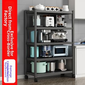 Free-standing Multilevel Microwave Oven Storage Rack
