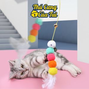 Đồ Chơi Cho Mèo Tự Dính Dán Tường Có Chuông Lục Lạc Cho Mèo Vờn Bắt - Thú Cưng Của Tui