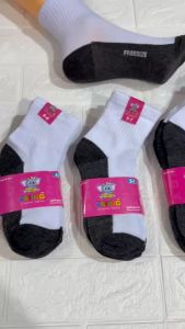 ถุงเท้านักเรียน 12คู่ ถุงเท้าลูกเสือ สีน้ำตาล ครบไซร์ พร้อมส่ง