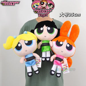 Original Classic The Powerpuff Girls Buttercup Bubbles Blossom Plush Toy 23cm/35cm Cute Cartoon Doll Kawaii Peluche