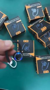 ชุดหูฟังบลูทูธ หูฟังไร้สาย Bluetooth Headset New Hanging Ear Type in-ear Type Really Stereo Sports Models Single Ear Business Model in-Ear Headphones Earphones Universal ไม่ปลอดภัย Noise Cancelling Earbuds