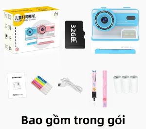 Máy Ảnh In Tức Thì Cho Trẻ Em 1080P 48MP Màn Hình 2.4 Inch Zoom 16X Máy Ảnh Selfie Du Lịch Cầm Tay Có Máy In Nhiệt Dành Cho Trẻ Em 3-12 Tuổi