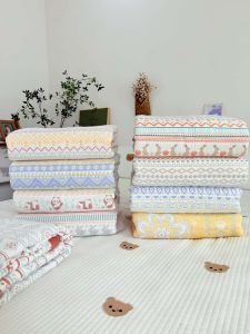 Pure Cotton Six-Layer Muslin Soft Cooling Sheet Bedding Baby Sweat Absorbent Infant Bed Cover All Seasons Universal A-Class Maternity