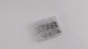 Fishing Hooks Set 100Pcs Box 10 Series High Carbon Steel Single Circle Fishing Hook Fly Fishing Jip Barbed Carp Hooks