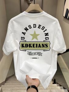 Áo Thun Cotton Cổ Tròn Dáng Rộng Mùa Hè Cho Nam Tagkita Phong Cách Mỹ Cổ Điển Cổ Điển in Chữ Tay Ngắn Thường Ngày