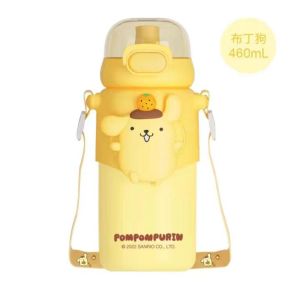 Botol Minum Stainless Sanrio / Botol Minum Sedotan Cinnamoroll / Botol Minum Kuromi / Botol Minum Selempang Import