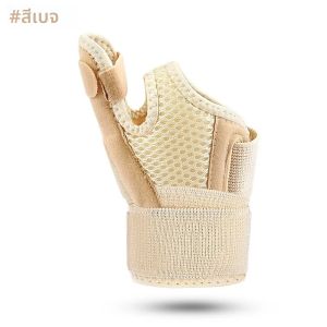 อุปกรณ์พยุงนิ้วหัวแม่มือสีชมพูแบบใหม่ 1 ชิ้น - รองรับข้ออักเสบแบบกลับด้านได้และบรรเทาอาการเอ็นอักเสบสำหรับมือซ้าย/ขวา ขนาดเดียวใช้ได้กับทุกคน