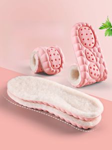 LINGMIAO | Ladies Thickened Fleece Wool Shoe Insoles Winter Warm Comfortable Soft Bottom Non-Cold Feet Plush Lined Boot Inserts