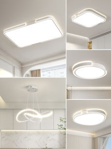 LSHE | Luxury Modern Simple Spacious 3-bedroom 2-hall Light Fixture Set Smart Lamp