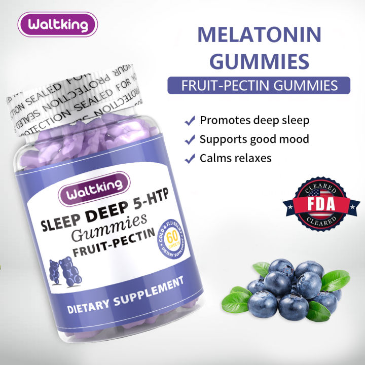 Waltking Sleep Gummies Melatonin for Sleep Aid Relax Anti Anxiety With
