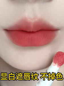 Long-Lasting Matte Lipstick Non-Stick Cup Air Cushion Lip Mud Whitening Fake Natural Look Commute Suitable for Any Skin Type
