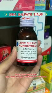 ZINC SULFATE SYRUP 60ML/PENGGANTI CAIRAN TUBUH/PENCEGAH DEHIDRASI