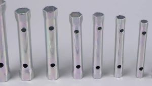 10Pcs Metric Tubular Box Wrench Set 6-22mm Spark Plug Carbon Steel Double Ended Wrench Automotive Plumb Repair Wrench Tools