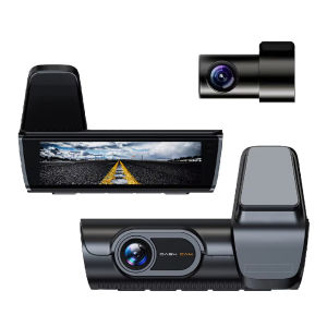 EKLEVA 3.6นิ้ว IPS ADAS UHD 4K + 1K กล้องติดรถยนต์ WiFi DVR ด้านหน้าเลนส์คู่มุมกว้างการมองเห็นได้ในเวลากลางคืนสุดยอด