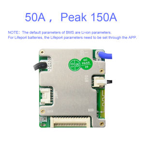 JBD Smart BMS 7S 8S 9S 10S 11S 12S 13S 14S 24V 36V 48V 20A 30A 40A 50A Built-in BT UART Li-ion NMC LiFePo4 Bms Balance Board