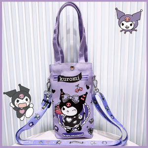 Adorable Adjustable Crossbody Portable Canvas Cup Holder Water Bottle Cover Storage Bag for Casual Use Universal Design