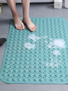 แผ่นรองอาบน้ำแผ่นรองอ่างใช้ในห้องน้ำครัวเรือนแผ่นรองเท้าสำหรับนวดอ่างอาบน้ำแบบหนาไม่ชอบน้ำมีรู