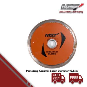 MST Mata Potong Keramik Basah 105mm WET DIAMOND BLADE 4" Pemotong Ubin Beton