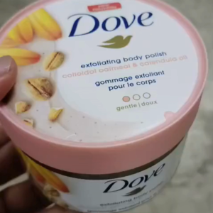 Dove Body Scrub Exfoliate and Nourish Skin With Exfoliating Body Polish 225ml 298g