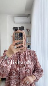 Zahira1808 Elisha 18 Dress Bahan Air Flow Embroideri Immport Gamis Syari Murah Trendi Baju Syari Muslim Wanita Ibu Terlaris Baju Pesta Best Seller Gamis