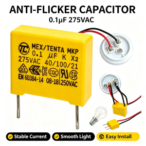 275VAC 0.1UF K X2 Series Spacing 10mm 15mm 0.1UF 275VAC Polypropylene Film Capacitor 0.01UF