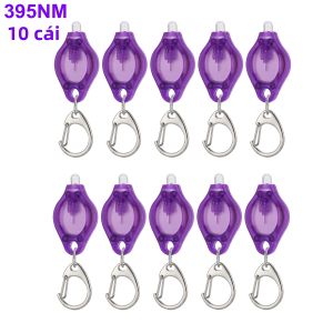 Alonefire | Đèn UV Mini Móc Khóa 365nm/395nm Để Phát Hiện Tiền Giả Bọ Cạp Nước Tiểu Mèo Nấm Da Mực Tàng Hình Kiểm Tra Ngọc Bích Đá Quý