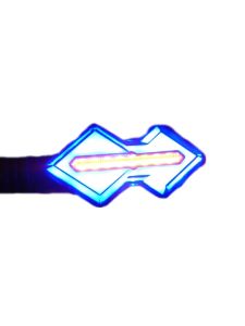 lampu sein Running Klx/W 175/Xsr/Rx king/Tiger/Verza/Vixion ( Model Wajik) nyala Running+senja harga 2 pcs