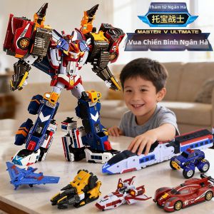 TUOBAOZHANSHI | Đồ Chơi Robot Chiến Binh Ngân Hà Kết Hợp Và Biến Hình Cho Trẻ 3+