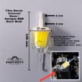 Filter Bensin Universal Besar | Saringan BBM Motor Mobil | Fuel Filter Transparan Anti Kotoran | 10 cm. 