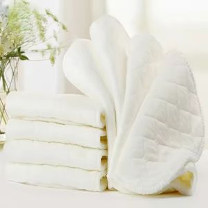5/10PCS Reusable Baby Diapers Cloth Diaper Panties 3/6 Layer Insert 100% Cotton Washable Baby Care Reusable Eco-Friendly Diaper