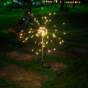 Solar Fireworks Lights Outdoor Waterproof Solar Garden Lights 8 Lighting Modes Solar Lamp for Christmas Wedding Yard Decor