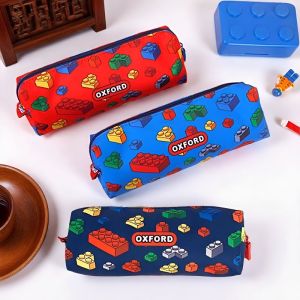 Canvas Simplistic Large Capacity Pencil Case