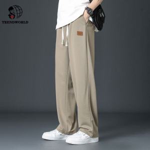 Casual Long Pants Men s Ice Silk Quick Drying Suit Pants Spring and Summer Straight Tube Loose Drape Sports Men s Pants