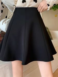 Elegant Slimming A-Line High Waist Pleated Skirt
