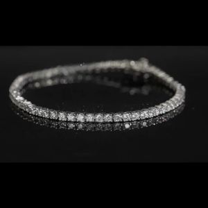 3/4/5/6.5mm D Color VVS1 Moissanite Bracelet Sparkling S925 Sterling Silver Luxury Wedding Party Jewelry