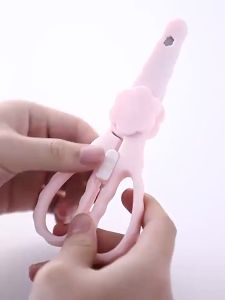 [Little B House] Ceramic / Stainless Steel Food Scissors With Case Baby Food Scissors 婴儿食物剪 Gunting Makanan Baby-TW33