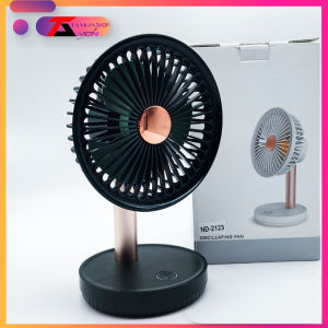 Quạt sạc tích điện mini đẻ bàn xoay tự động phù hợp để bàn làm việc bàn học bàn trang điểm (NĐ2123)